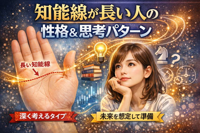 知能線が長い人の特徴とは？考えすぎタイプの傾向