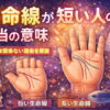 生命線が短い人の本当の意味｜短命ではない理由を徹底解説