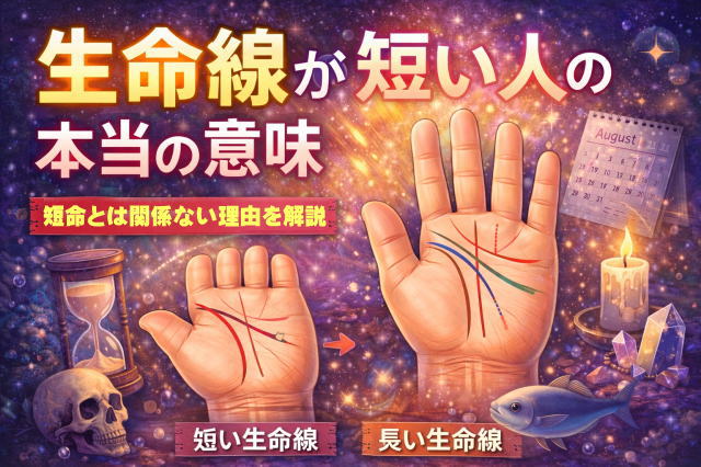 生命線が短い人の本当の意味｜短命ではない理由を徹底解説