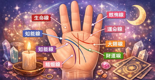 手相の基本7線とは？意味と性格の関係を徹底解説