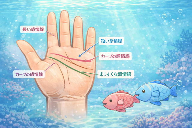 感情線でわかる恋愛傾向｜手相で見るあなたの恋愛タイプとは？