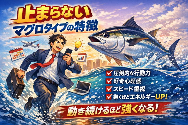 マグロタイプの人の特徴とは？止まらない人の性格と心理を解説