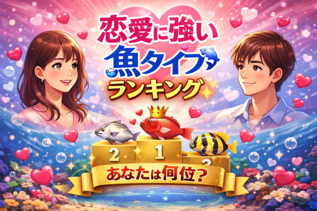 恋愛に強い魚タイプランキングTOP10｜性格からわかる恋愛傾向