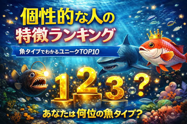 個性的な人の特徴ランキング｜魚タイプでわかるユニークな性格TOP10