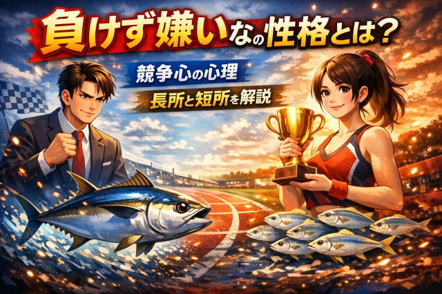負けず嫌いな人の性格とは？競争心が強い人の心理・特徴・長所と短所を解説
