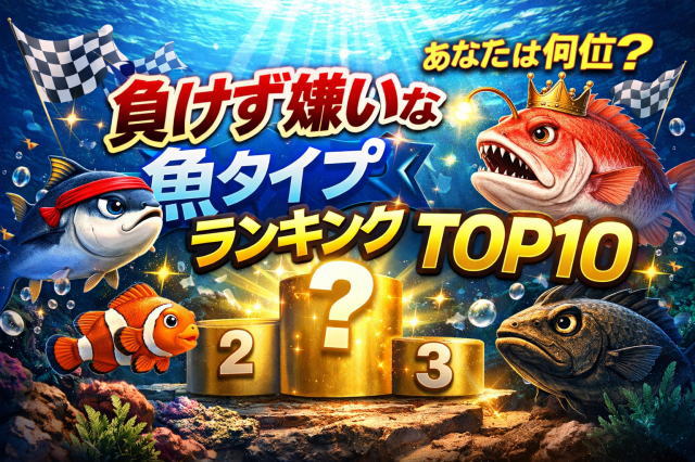 負けず嫌いな魚タイプランキングTOP10｜性格・恋愛・仕事で強い人の特徴