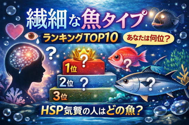 繊細な魚タイプランキングTOP10｜HSP気質の人に多い性格傾向とは