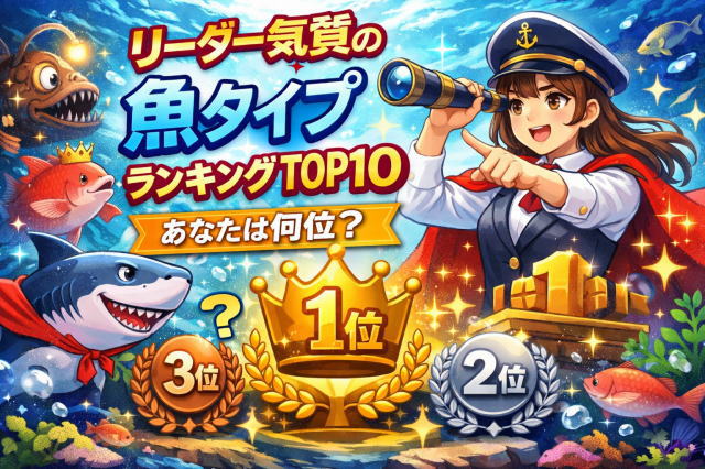 リーダー気質の魚タイプランキングTOP10｜リーダータイプの特徴を魚でわかりやすく解説