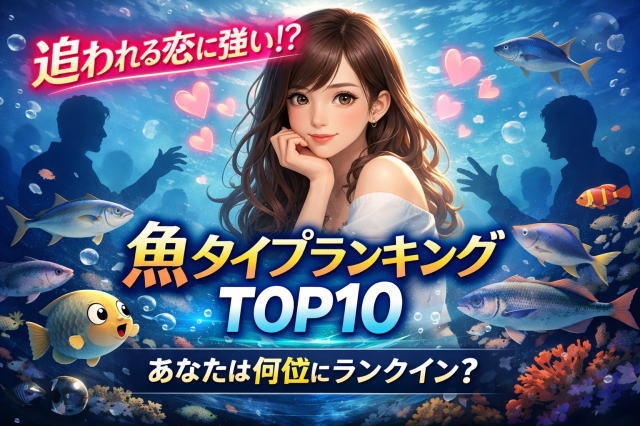 追われる恋に強い魚タイプランキングTOP10｜追われる女性・追われる人の特徴とは