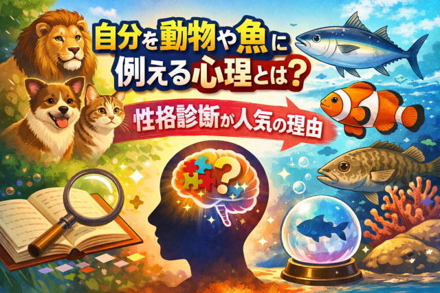 自分を動物や魚に例える心理とは？性格診断が人気の理由を心理学で解説