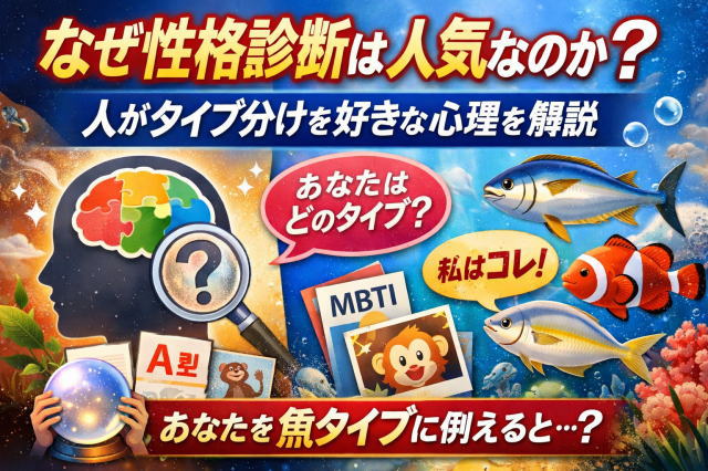 なぜ性格診断は人気なのか？人がタイプ分けを好きな心理を解説
