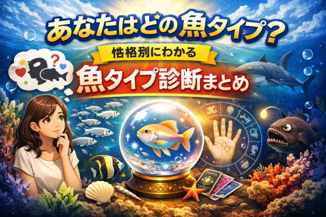 あなたはどの魚タイプ？性格別にわかる魚タイプ診断まとめ