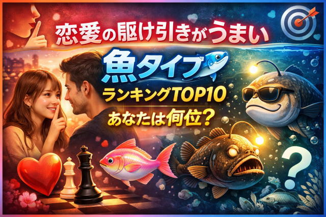 恋愛の駆け引きがうまい魚タイプランキングTOP10｜あなたは何位？