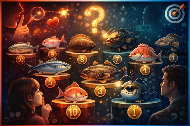 恋愛の駆け引きがうまい魚タイプランキングTOP10｜あなたは何位？