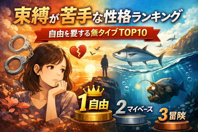 束縛が苦手な性格ランキング｜自由を愛する魚タイプTOP10