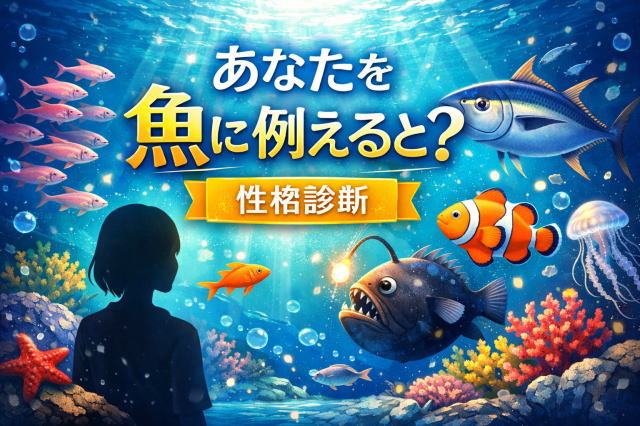 あなたを魚に例えると？性格診断