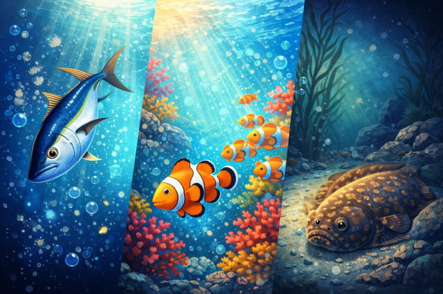 あなたを魚に例えると？性格診断