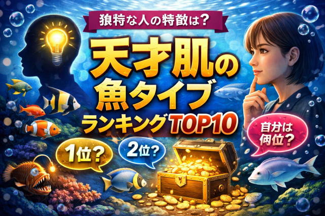 天才肌の魚タイプランキングTOP10｜独特な人の特徴からわかる性格傾向